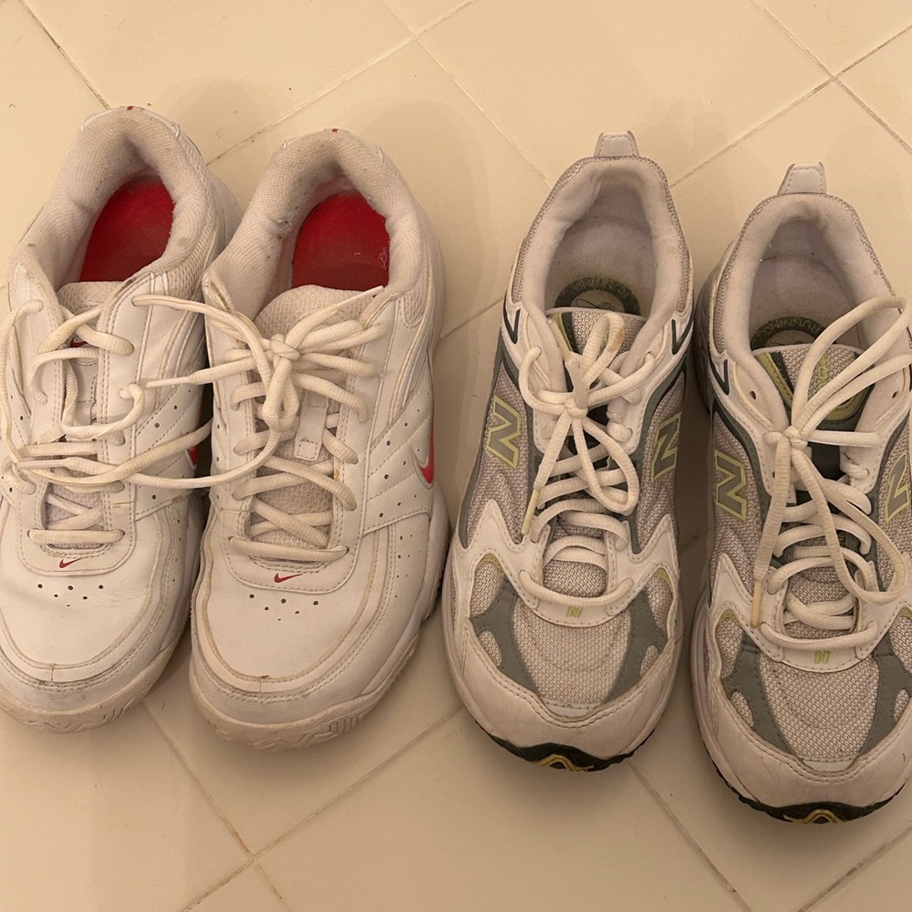 Nike and New Balance sneakers. Size 8.5. $20 each
